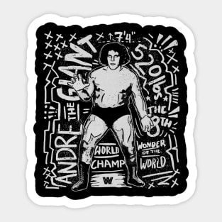 Andre The Giant Graphic Sticker